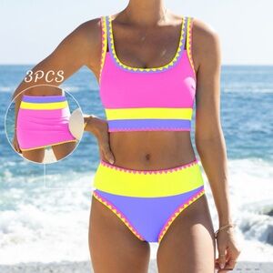 Popvil 3 Piece Bikini Set